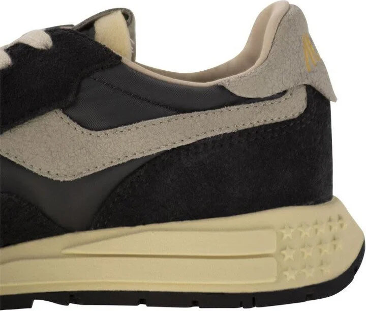 Autry Reelwind - Suede And Technical Textile Trainer - Image 7