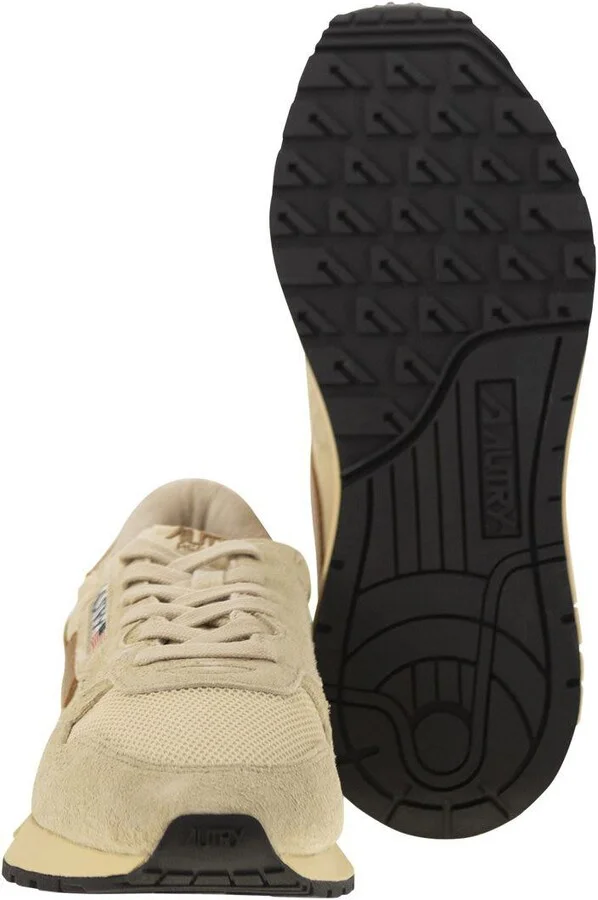 Autry Reelwind - Suede And Technical Textile Trainer - Image 5