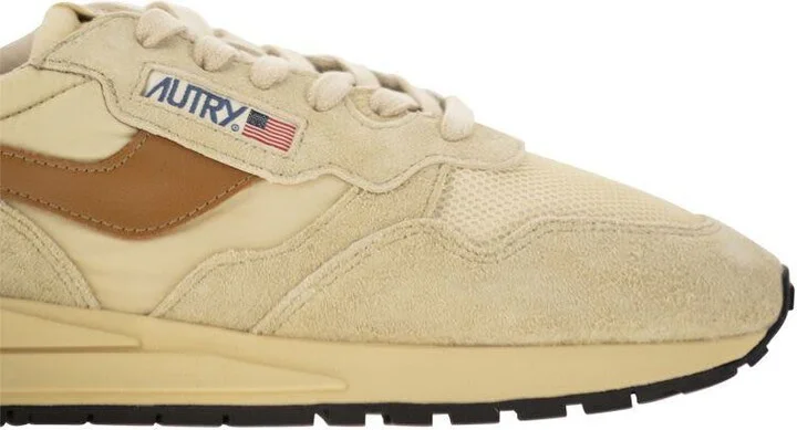 Autry Reelwind - Suede And Technical Textile Trainer - Image 6