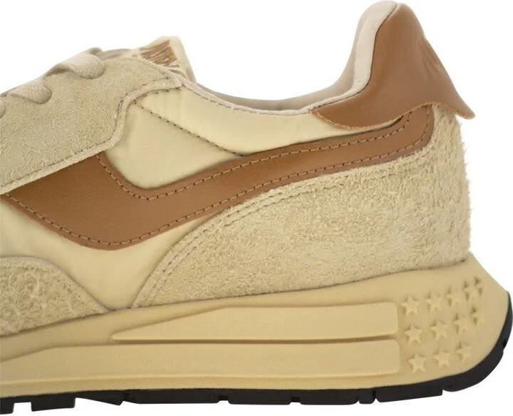 Autry Reelwind - Suede And Technical Textile Trainer - Image 7