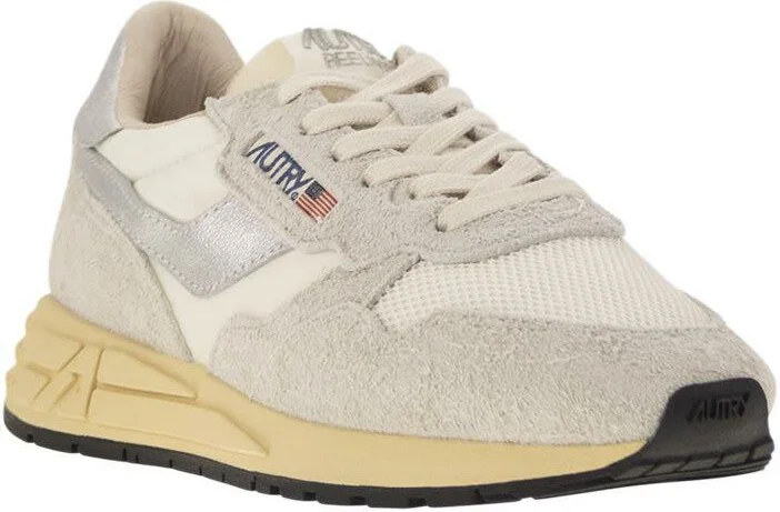Autry Reelwind - Suede And Technical Textile Trainer - Image 2