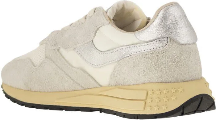 Autry Reelwind - Suede And Technical Textile Trainer - Image 3