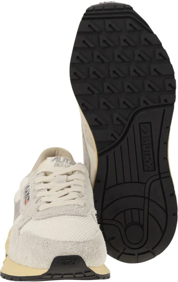 Autry Reelwind - Suede And Technical Textile Trainer - Image 5