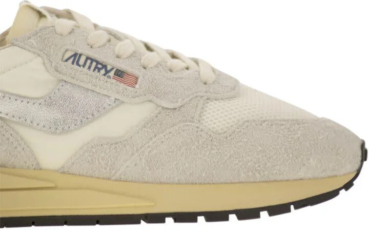 Autry Reelwind - Suede And Technical Textile Trainer - Image 6