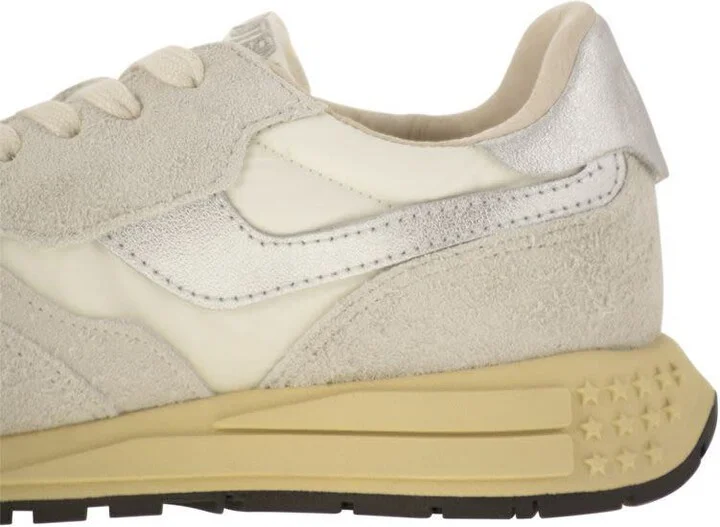 Autry Reelwind - Suede And Technical Textile Trainer - Image 7
