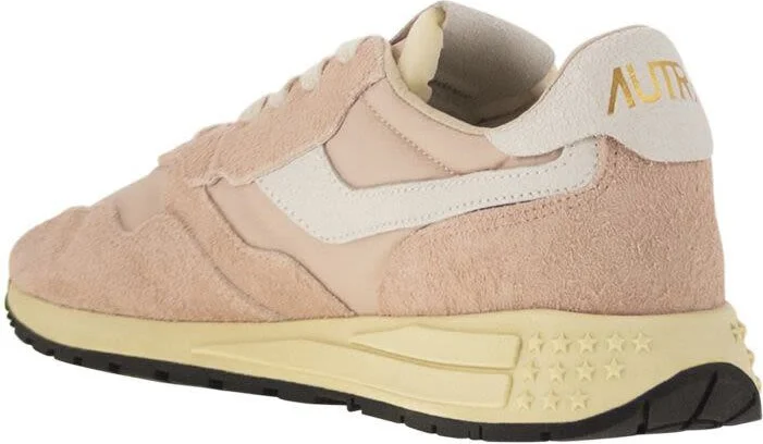 Autry Reelwind - Suede And Technical Textile Trainer - Image 3