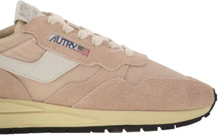 Autry Reelwind - Suede And Technical Textile Trainer - Image 6