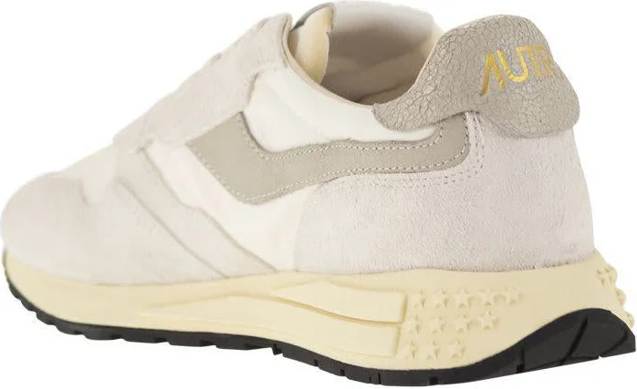 Autry Reelwind - Suede And Technical Textile Trainer - Image 3