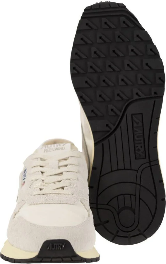 Autry Reelwind - Suede And Technical Textile Trainer - Image 5