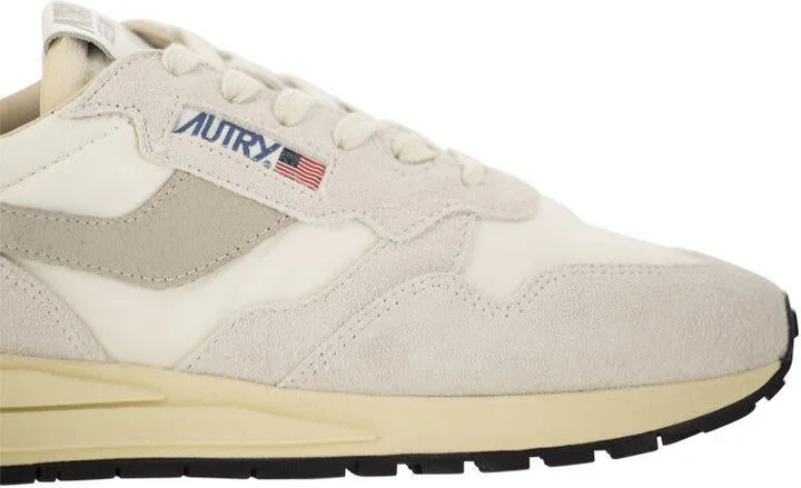 Autry Reelwind - Suede And Technical Textile Trainer - Image 6