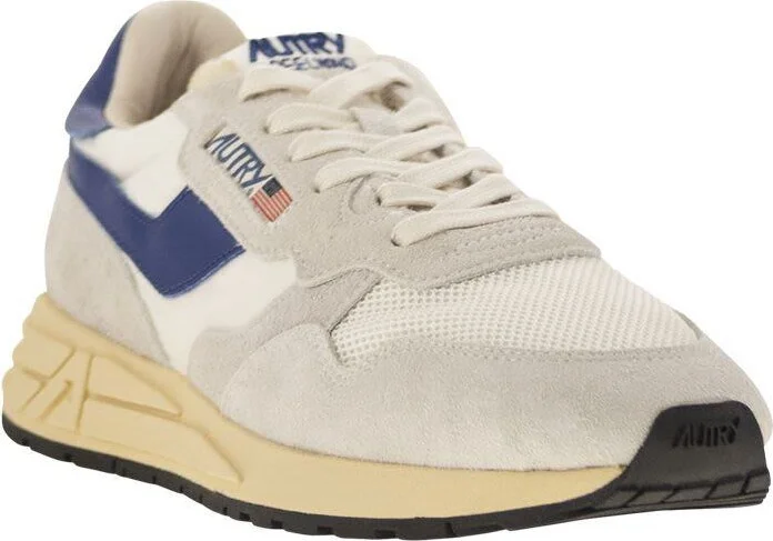Autry Reelwind - Suede And Technical Textile Trainer - Image 2