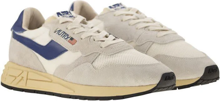Autry Reelwind - Suede And Technical Textile Trainer - Image 4