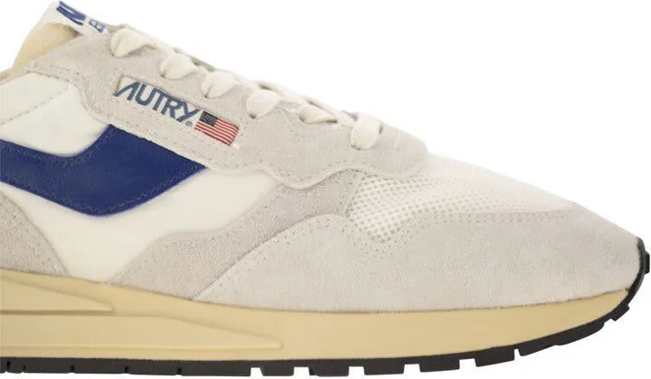 Autry Reelwind - Suede And Technical Textile Trainer - Image 6