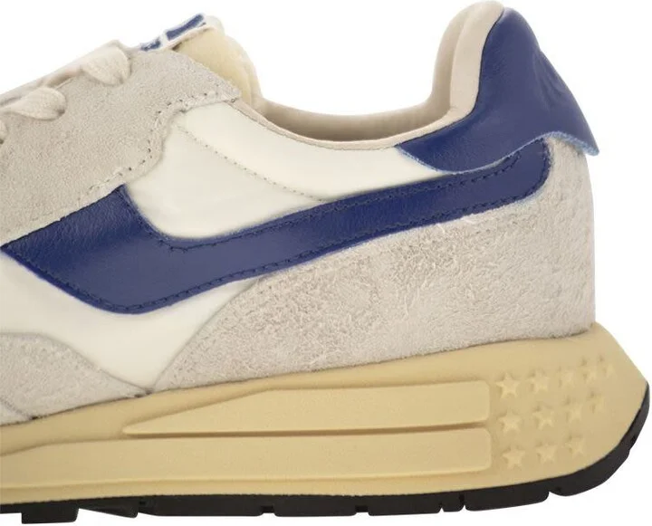 Autry Reelwind - Suede And Technical Textile Trainer - Image 7