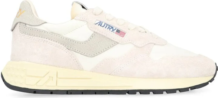 Autry Reelwind - Suede And Technical Textile Trainer - Image 3