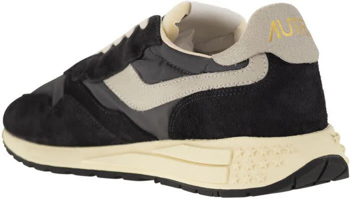 Autry Reelwind - Suede And Technical Textile Trainer - Image 4