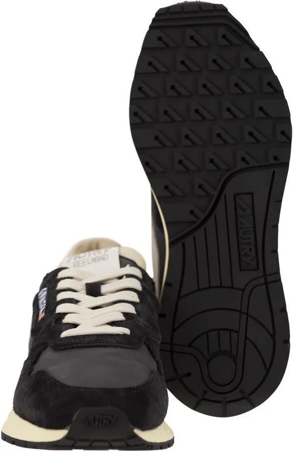 Autry Reelwind - Suede And Technical Textile Trainer - Image 5