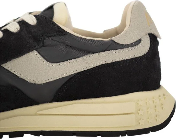 Autry Reelwind - Suede And Technical Textile Trainer - Image 7
