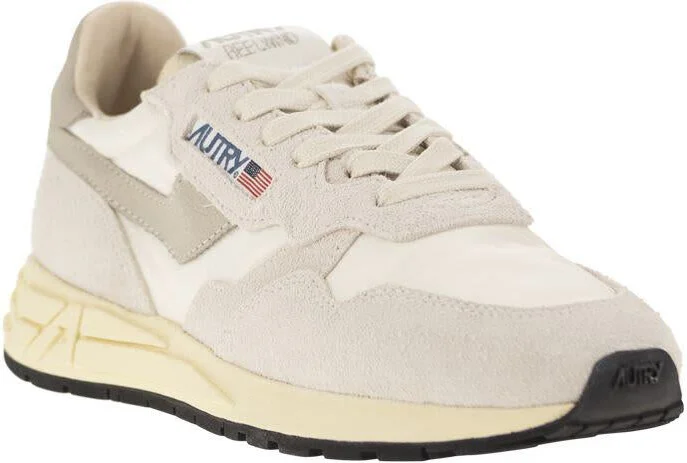 Autry Reelwind - Suede And Technical Textile Trainer - Image 2