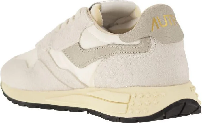 Autry Reelwind - Suede And Technical Textile Trainer - Image 3