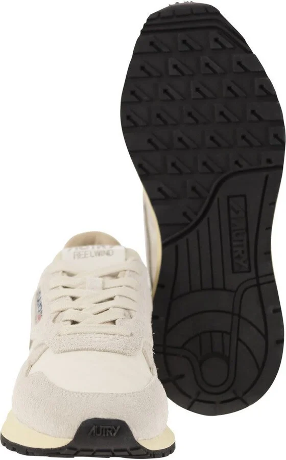 Autry Reelwind - Suede And Technical Textile Trainer - Image 5