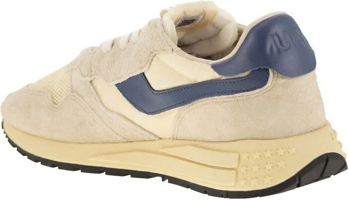 Autry Reelwind - Suede And Technical Textile Trainer - Image 3