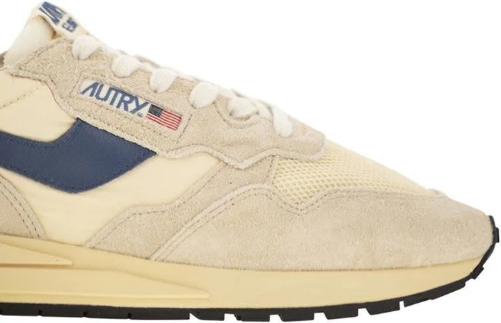 Autry Reelwind - Suede And Technical Textile Trainer - Image 6