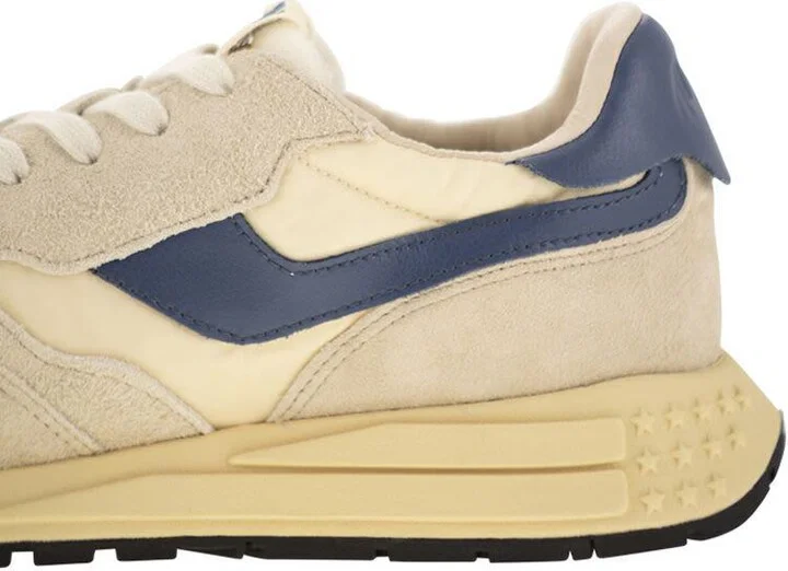 Autry Reelwind - Suede And Technical Textile Trainer - Image 7