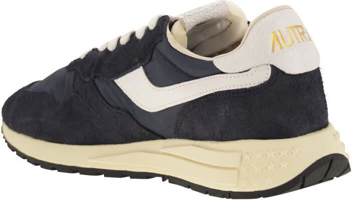 Autry Reelwind - Suede And Technical Textile Trainer - Image 3