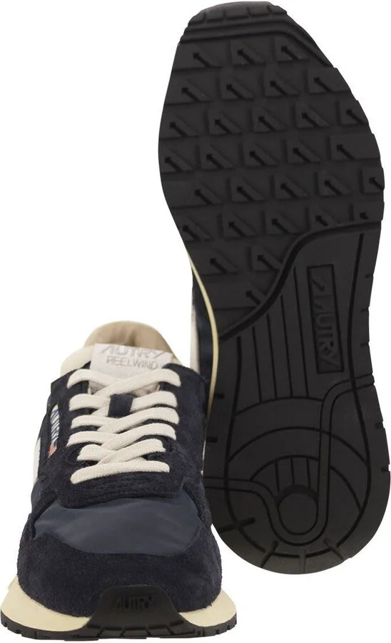 Autry Reelwind - Suede And Technical Textile Trainer - Image 5