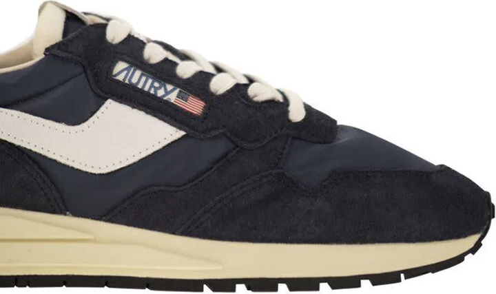 Autry Reelwind - Suede And Technical Textile Trainer - Image 6