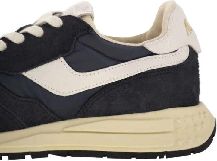 Autry Reelwind - Suede And Technical Textile Trainer - Image 7