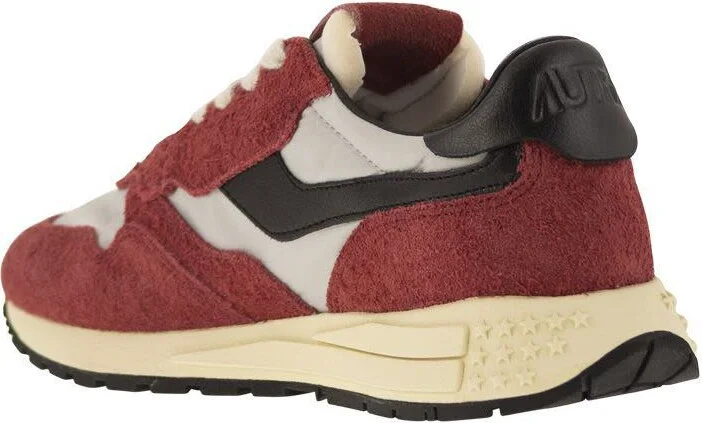 Autry Reelwind - Suede And Technical Textile Trainer - Image 3