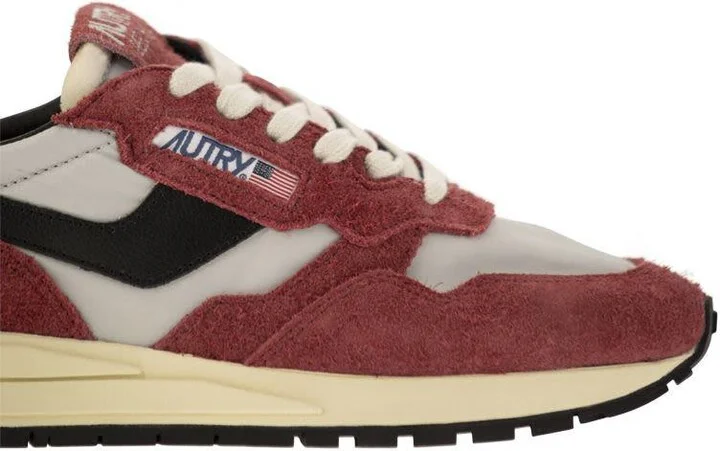 Autry Reelwind - Suede And Technical Textile Trainer - Image 6