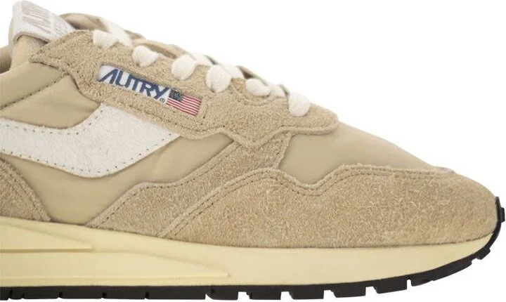 Autry Reelwind - Suede And Technical Textile Trainer - Image 6