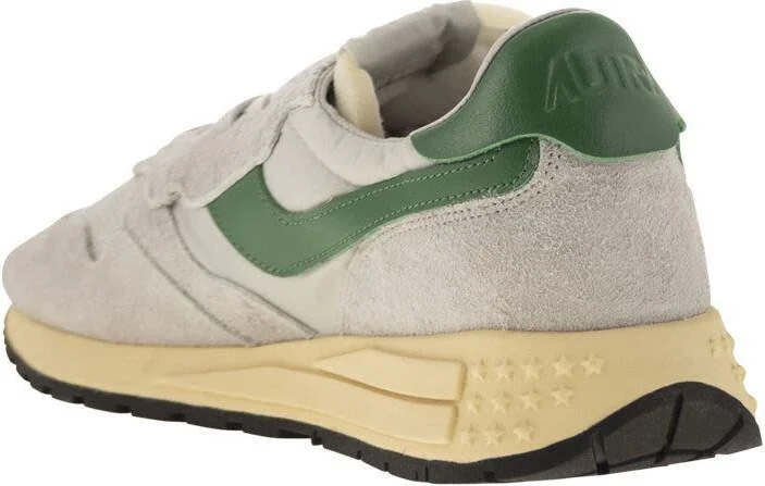 Autry Reelwind - Suede And Technical Textile Trainer - Image 3