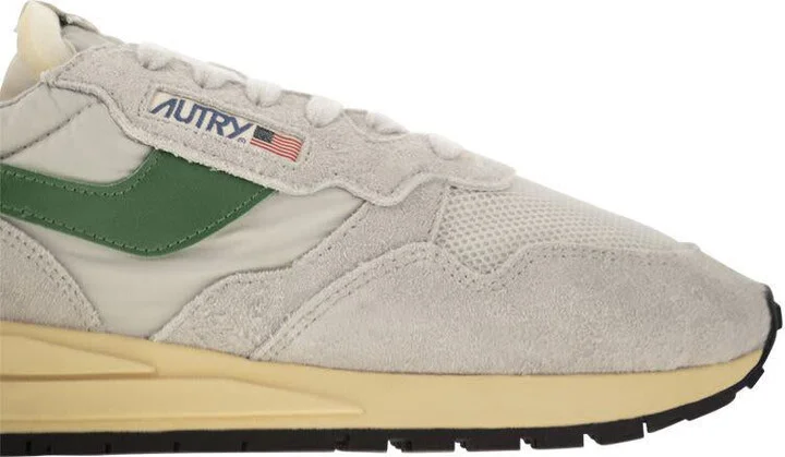 Autry Reelwind - Suede And Technical Textile Trainer - Image 6