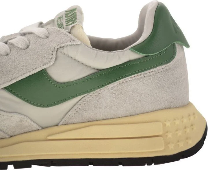 Autry Reelwind - Suede And Technical Textile Trainer - Image 7