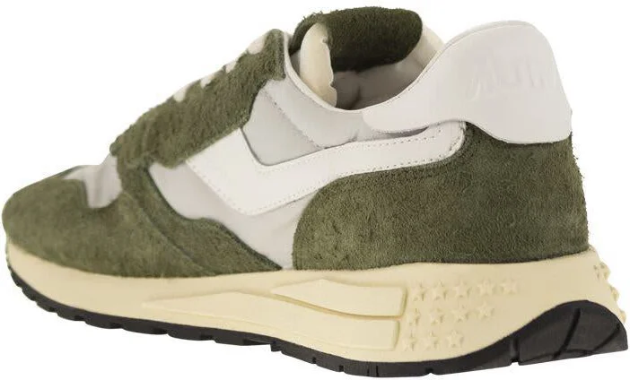 Autry Reelwind - Suede And Technical Textile Trainer - Image 3