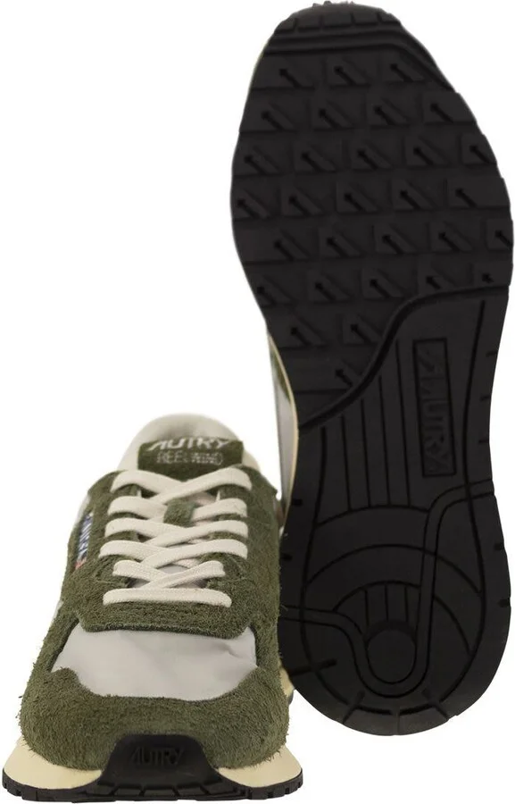 Autry Reelwind - Suede And Technical Textile Trainer - Image 5