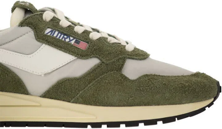 Autry Reelwind - Suede And Technical Textile Trainer - Image 6