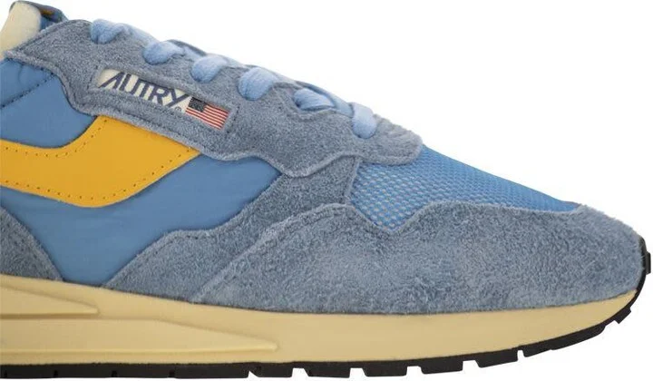 Autry Reelwind - Suede And Technical Textile Trainer - Image 6