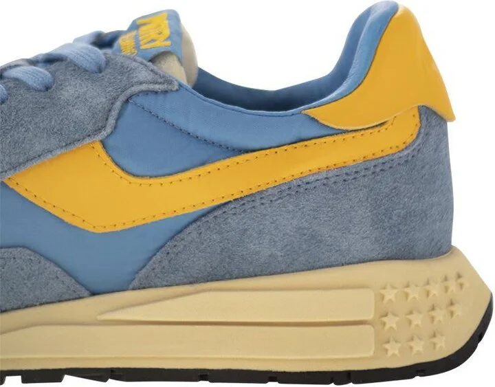 Autry Reelwind - Suede And Technical Textile Trainer - Image 7