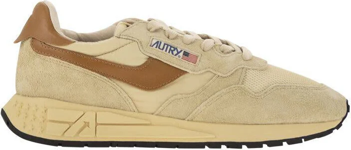 Autry Reelwind - Suede And Technical Textile Trainer