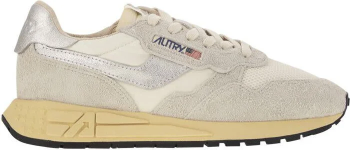 Autry Reelwind - Suede And Technical Textile Trainer