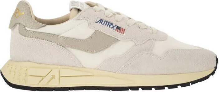 Autry Reelwind - Suede And Technical Textile Trainer