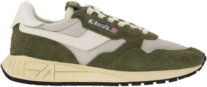 Autry Reelwind - Suede And Technical Textile Trainer