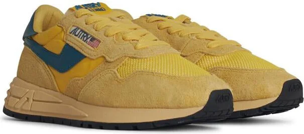 Autry 'Reelwind' Yellow Suede Sneakers - Image 2