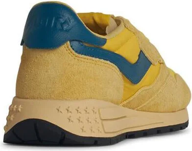 Autry 'Reelwind' Yellow Suede Sneakers - Image 3