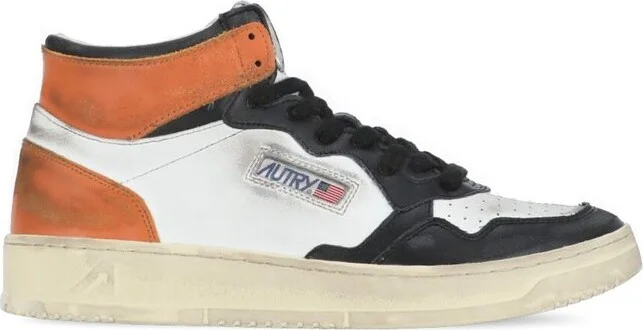 Autry Round Toe Lace-Up Sneakers